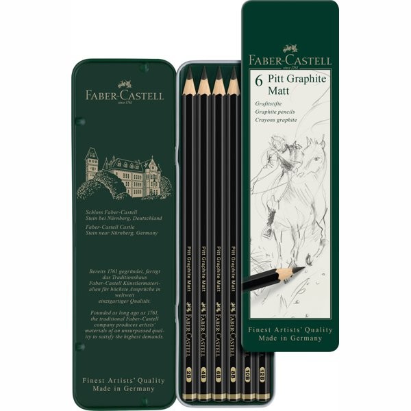 Faber Castell Pitt Graphite MATT Set - 6 teillig