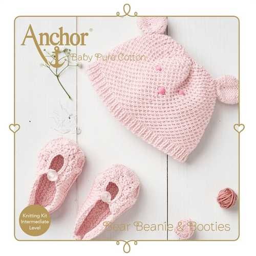 Anchor Bear Beanie & Booties