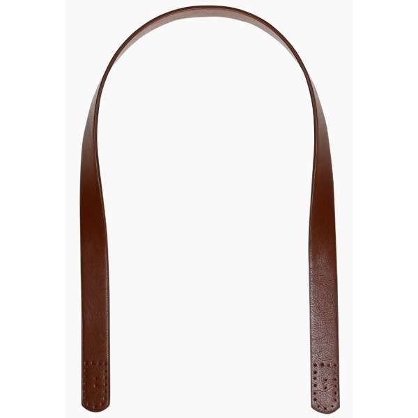 schmale Handtaschengriffe 80cm, braun, zum Annähen, 1 Paar