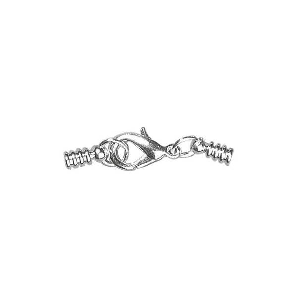 Schmuckverschluss Ringelkappel, Ø 4mm, silber