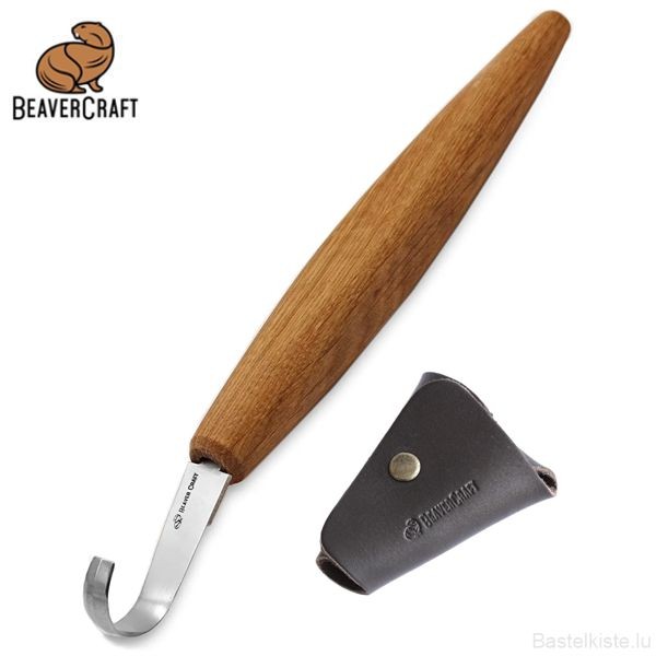 Löffelmesser mit abgeschrägtem Griff, Spoon Carving Knife