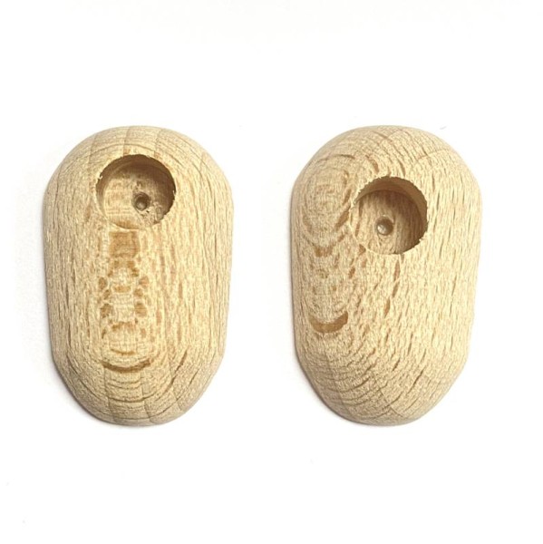 Holzfüße für Puppen oder Marionetten 15x25mm