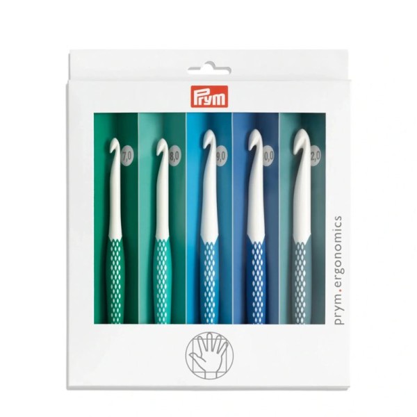 Wollhäkelnadeln Ergonomics Set 7,0-12,0mm, 5-tlg.