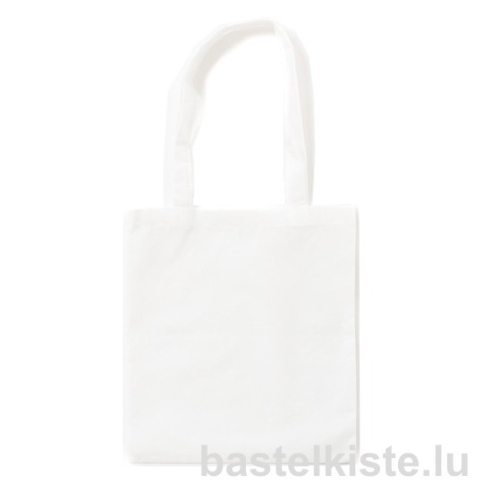 Baumwolltasche weiß 38x42cm, lange Henkel