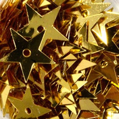 Pailletten-Sterne Ø 13 mm goldfarbig