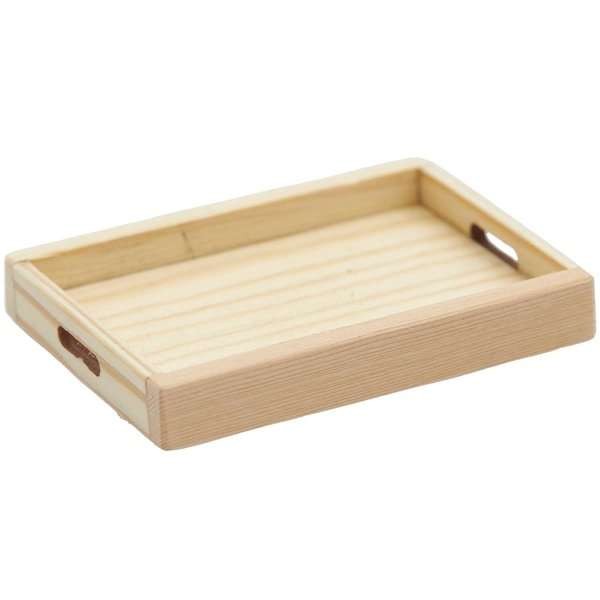 Miniatur Holztablett 65 x 47 x 12 mm