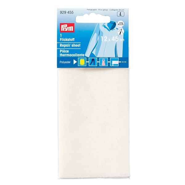 Flickstoff PES bügeln 12x45cm ecru PRYM 929455