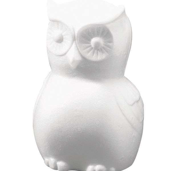 Styropor-Eule 22cm, bastelkiste.lu