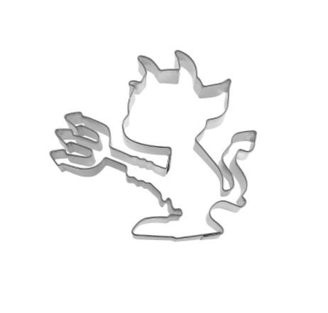 Präge-Ausstechform Teufelchen 7 cm aus Edelstahl