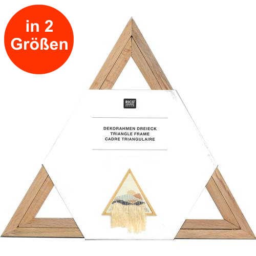 Holz-Dekorahmen Dreieck 2-teilig