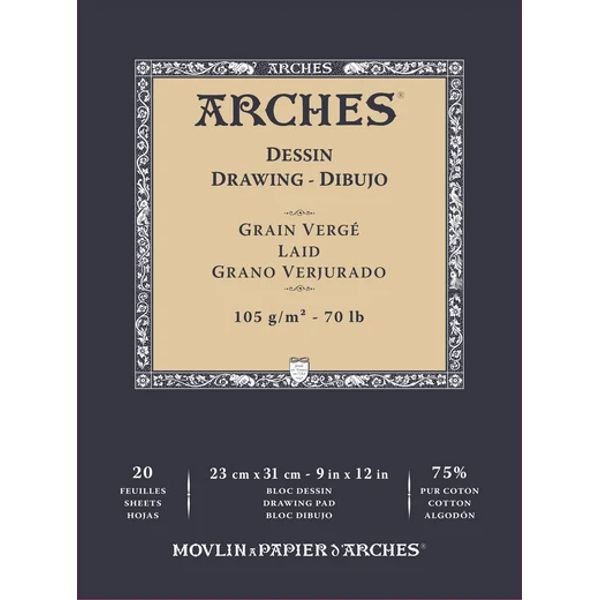 ARCHES Kalligrafie-Block, Zeichenblock 105g/m², bastelkiste.lu