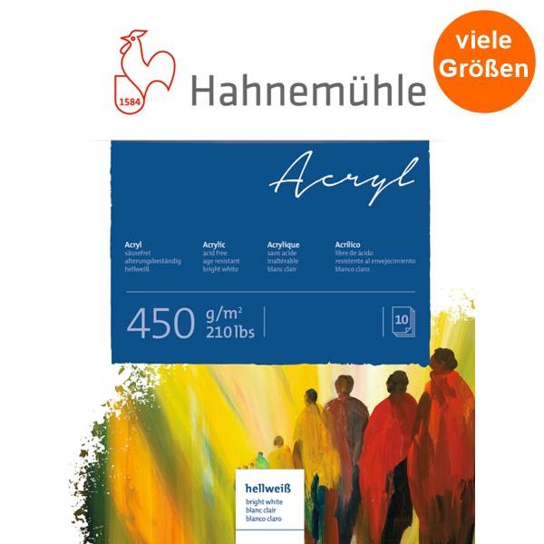 Hahnemühle Acrylmalkarton Block 450g/m², 10 Blatt, bastelkiste.lu