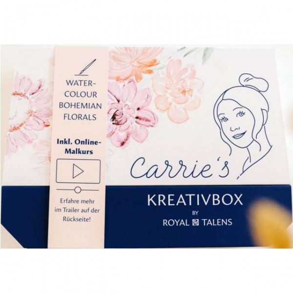 WATER-COLOUR Kreativbox, Bohemian Florals ►incl. Online-Malkurs◄