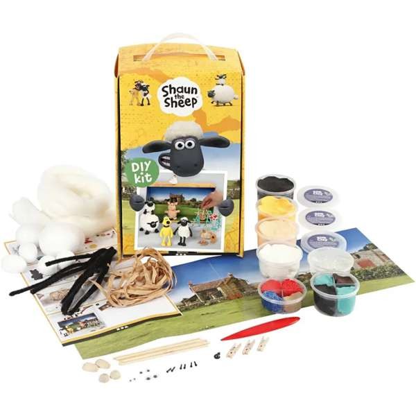 50-teiliges Bastel-Set "Shaun the Sheep"