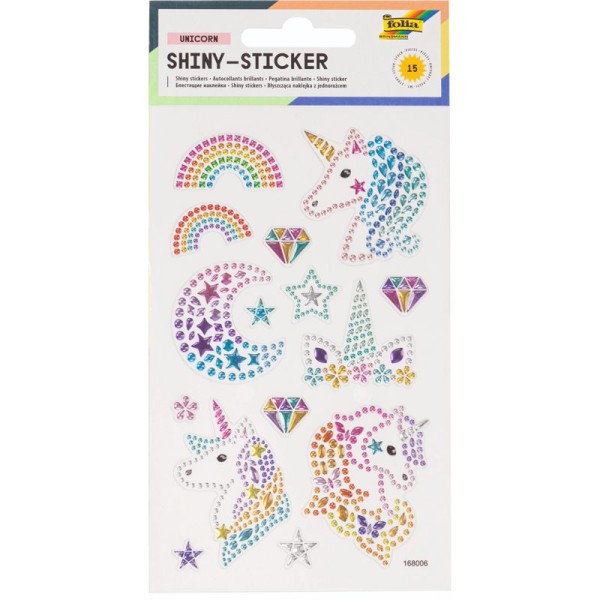 Shiny-Sticker UNICORN, 10x16cm