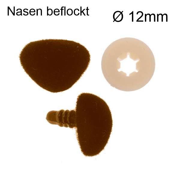 Animal nose for gluing black