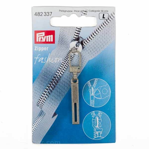 PRYM Zipper "Fashion", Rechteck, silberfarbig, 1 Stk.