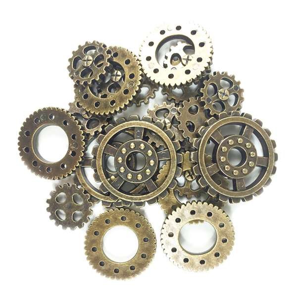STEAMPUNK, "Antike" Zahnräder, 20 Stück