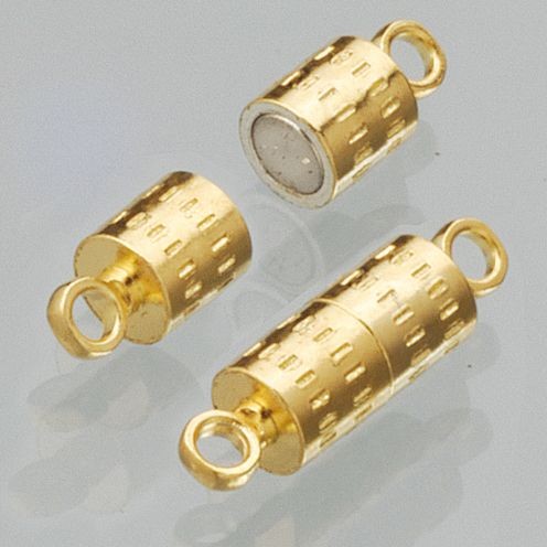 Magnetschließe 4x8mm goldfarben, 2 Stk.