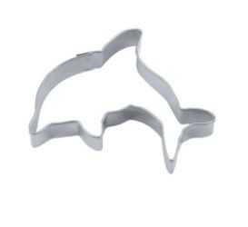 Präge-Ausstechform Delphin 6,5 cm aus Edelstahl