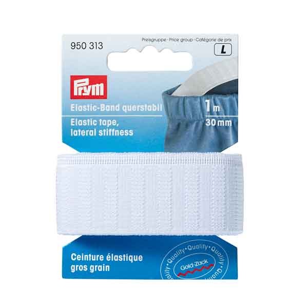 Elastic Band querstabil 30mm weiß 1m