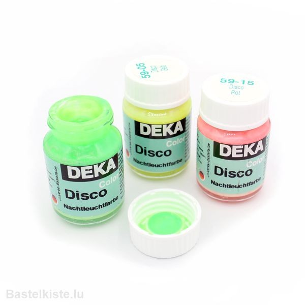 Acrylfarbe DISCO Color Nachtleuchtfarbe 25ml, GLOW in the Dark