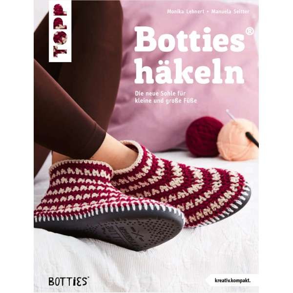 Botties häkeln, neue Sohle für kleine und große Füße, Anleitung