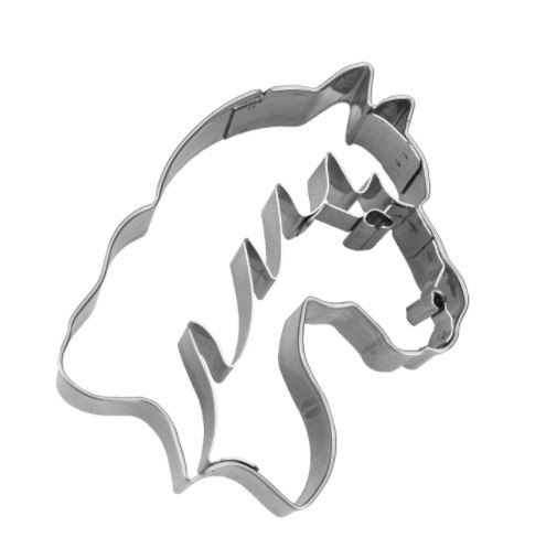 Präge-Ausstechform Pferdekopf 7,5 cm aus Edelstahl