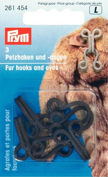 Pelzhaken / Augen braun, 3St PRYM 261454