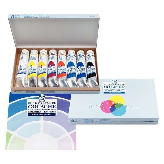 Gouache Extra Fine Quality Primärfarben 8er Set