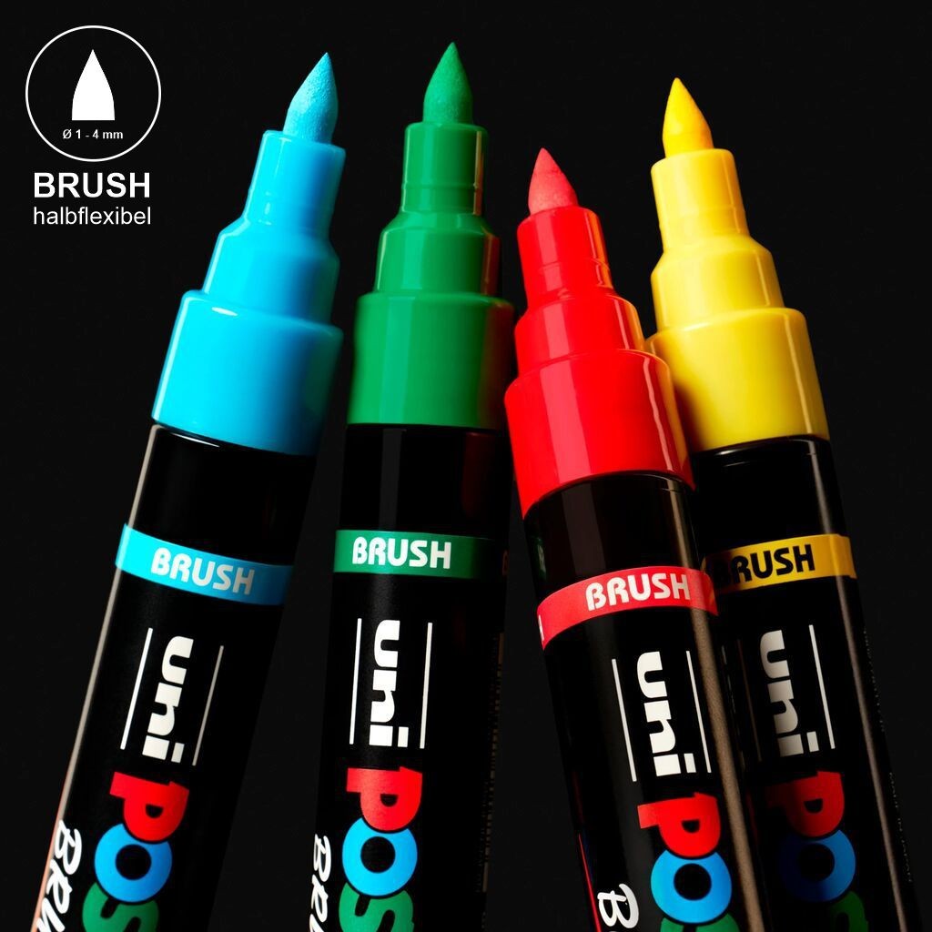POSCA Paint Marker BRUSH PC-5BR, Ø 1,0-4,0 mm, Einzelstift, bastelkiste.lu