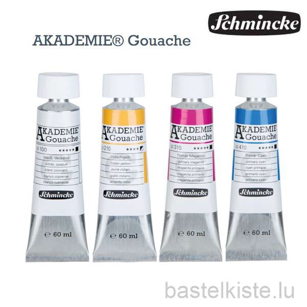Schmincke AKADEMIE GOUACHE, feine Künstler-Gouachefarben in 60ml