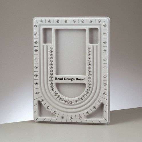Perlenbrett 24 x 33 cm grau