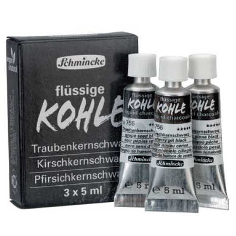 Flüssige KOHLE, liquid charcoal 3 x 5ml Set