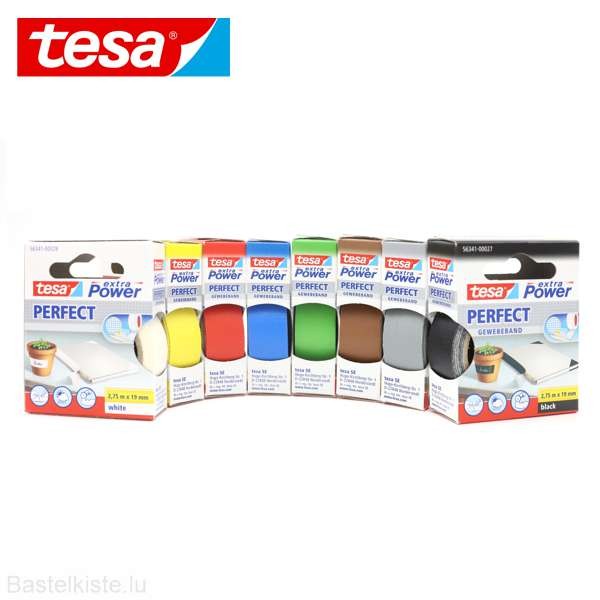 TESA extra Power Perfect Gewebeband 19mm x 2,75m