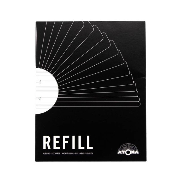ATOMA REFILL Notenheft 90g/m² weiß