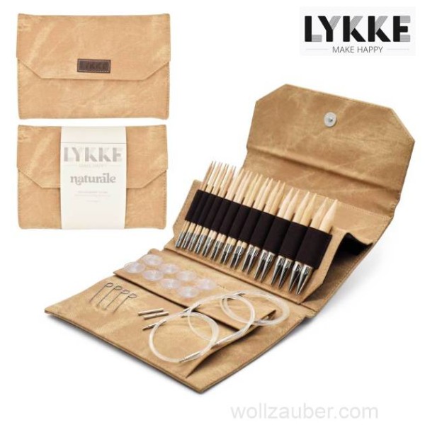 LYKKE Rundstricknadel-Set NATURALE UMBER 5-inch Nadel