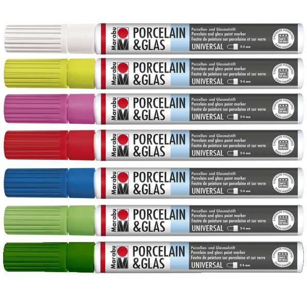 Porzellan & Glas Marker, Ø 3 - 4 mm UNIVERSAL