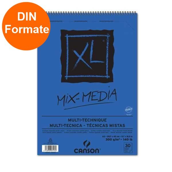 XL Mix Media Spiralblock 300g/m², bastelkiste.lu