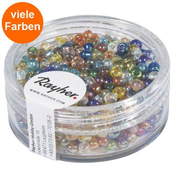 Rocailles Ø 2,6 mm transparent gelüstert