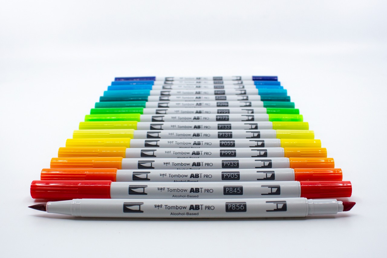 Tombow ABT PRO Einzelstifte in 107 Farben + Blender