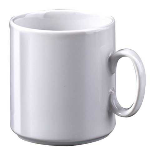 Tasse Keramik Ø 7,5cm H 10 cm, 300 ml weiß