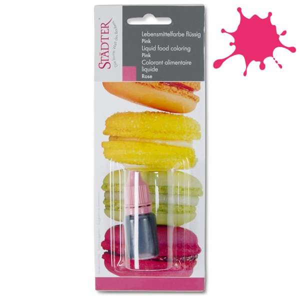Lebensmittelfarbe, Speisefarbe flüssig - PINK -
