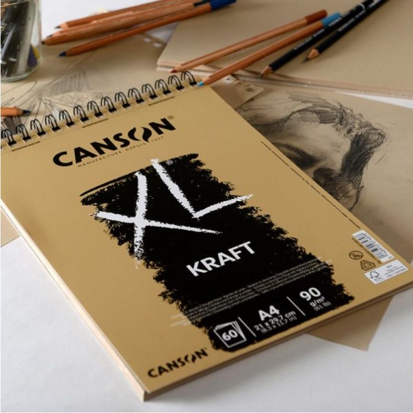 Canson XL Kraft 90g Skizzenpapier braun, bastelkiste.lu