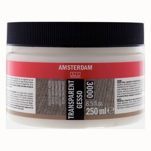 Amsterdam Grundierung, Gesso transparent