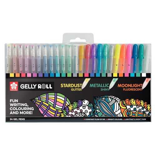 Gelly Roll Gelstifte, 24-teiliges Set, gemischt