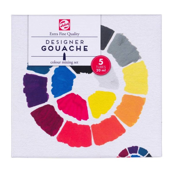Gouache Extra Fine 5x20ml, Quality Primärfarben 5er Set