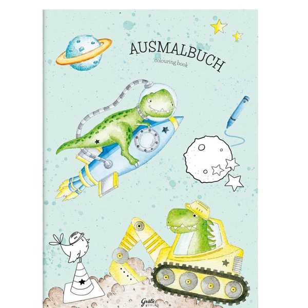 Malbuch Kleiner Dino DIN A4, 12 Seiten