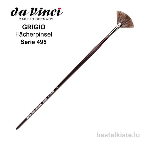 GRIGIO Fächerpinsel, Serie 495 langer Stiel