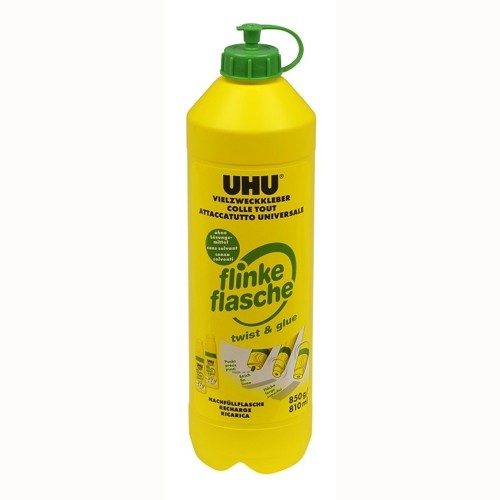 UHU Alleskleber, Nachfüllflasche 850g, 810ml - ohne Lösungsmittel -